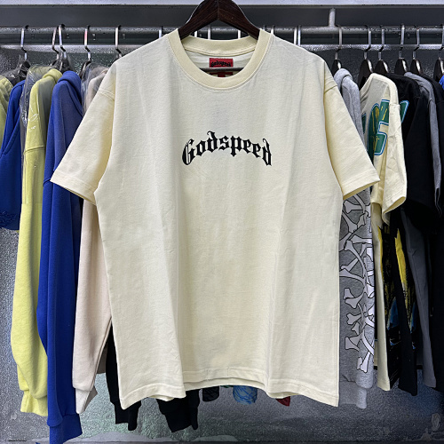 EM Sneakers Godspeed Skull and Rose Clock Face Print T-Shirt #7022 Black /White /Apricot