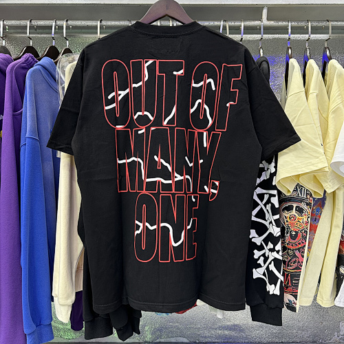 EM Sneakers Godspeed Skull Astronaut Print T-Shirt #7009 Black /White