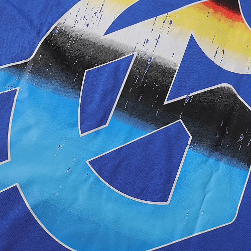 EM Sneakers Godspeed Tech Person & Earth Graphic T-Shirt #7008 Black /White /Blue