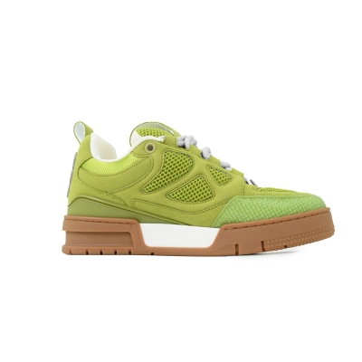 EM Sneakers Louis Vuitton LV Skate Green White 02