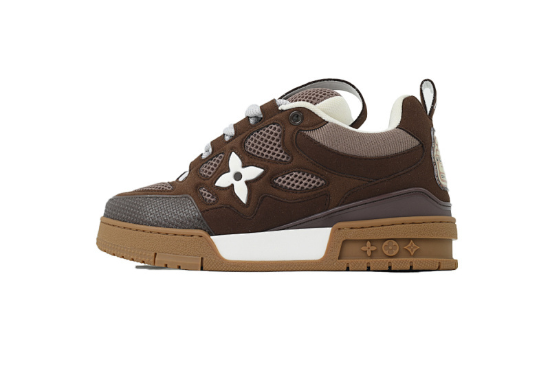EM Sneakers Louis Vuitton LV Skate White Coffee