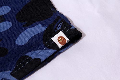 EM Sneakers BAPE Camouflage Shark Mouth Shorts Blue