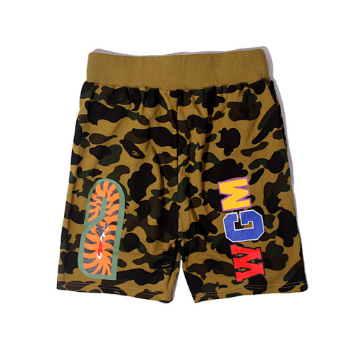 EM Sneakers BAPE Camouflage Shark Mouth Shorts Green