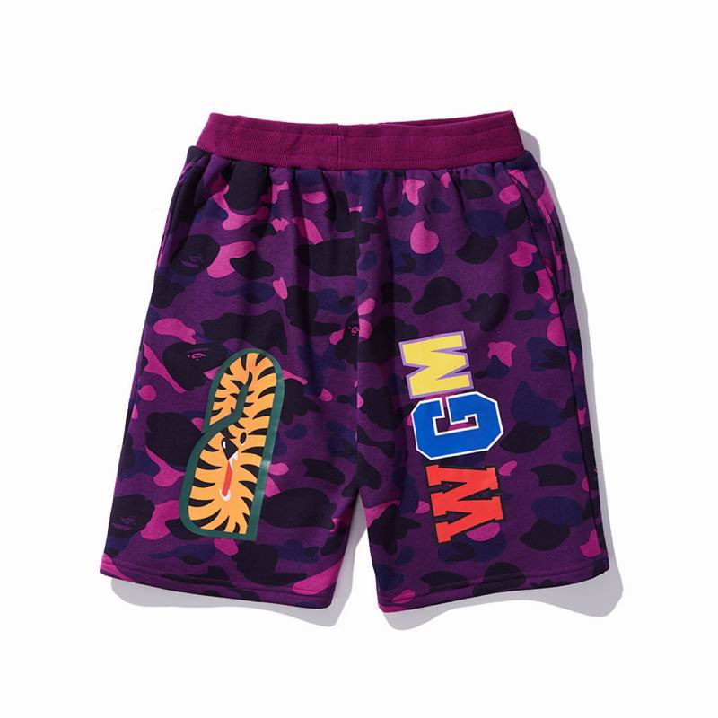 EM Sneakers BAPE Camouflage Shark Mouth Shorts Purple