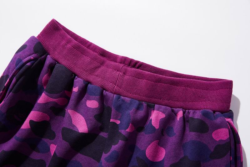 EM Sneakers BAPE Camouflage Shark Mouth Shorts Purple