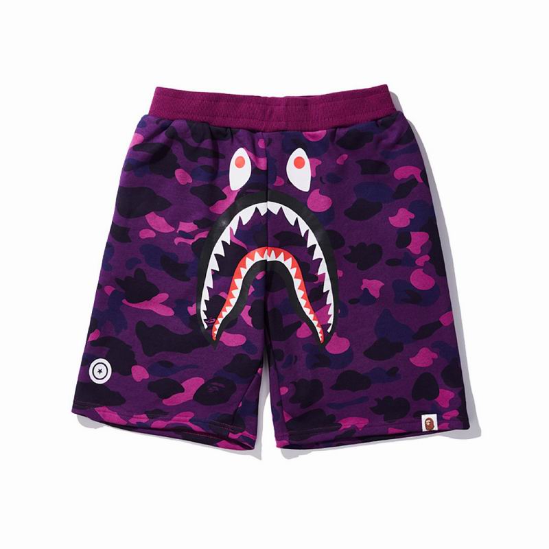 EM Sneakers BAPE Camouflage Shark Mouth Shorts Purple