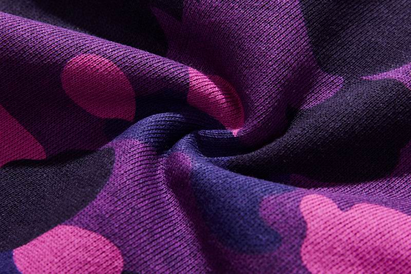 EM Sneakers BAPE Camouflage Shark Mouth Shorts Purple