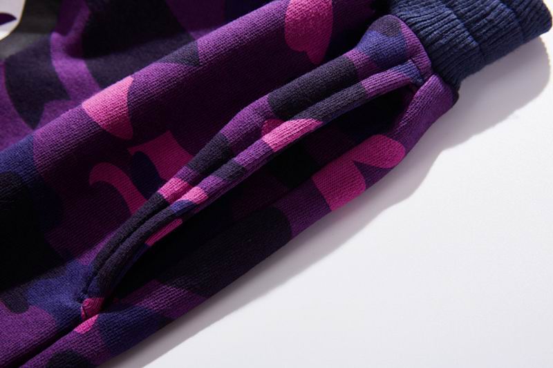 EM Sneakers BAPE Camouflage Shark Mouth Shorts Purple