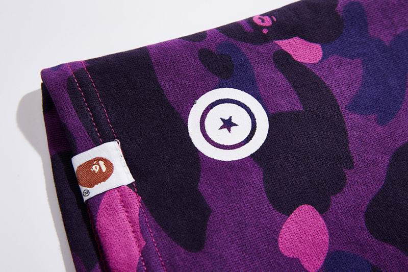 EM Sneakers BAPE Camouflage Shark Mouth Shorts Purple