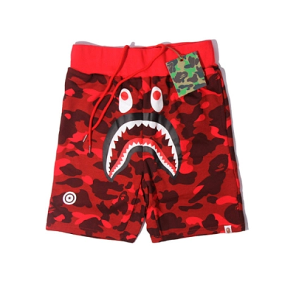 EM Sneakers BAPE Camouflage Shark Mouth Shorts Red 01