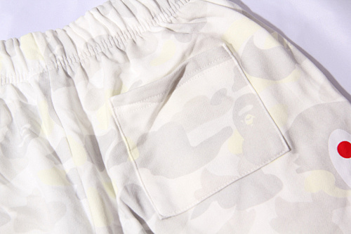 EM Sneakers BAPE Camouflage Shark Shorts #8609 White /Black
