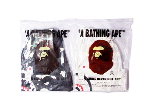 EM Sneakers BAPE Camouflage Shark Shorts #8609 White /Black