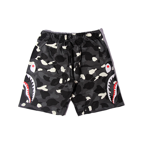 EM Sneakers BAPE Camouflage Shark Shorts #8609 White /Black