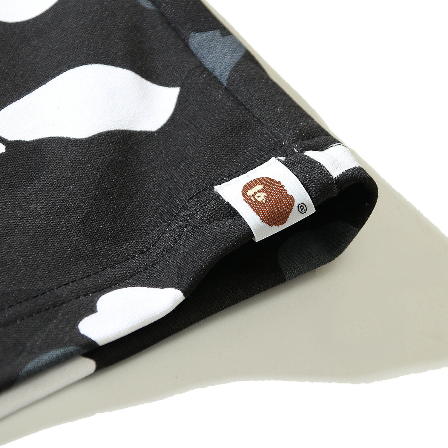 EM Sneakers BAPE City Shark Camo Sweat Shorts Black #505