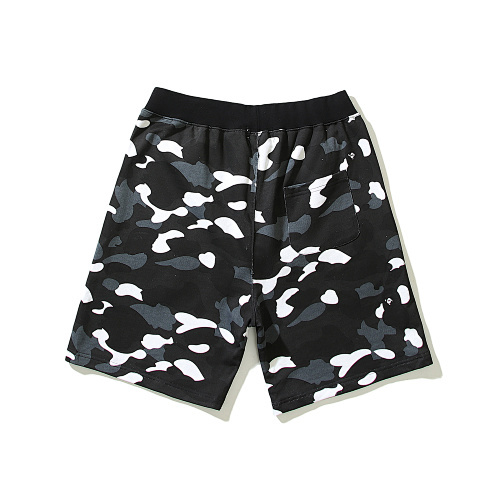 EM Sneakers BAPE City Shark Camo Sweat Shorts Black #505