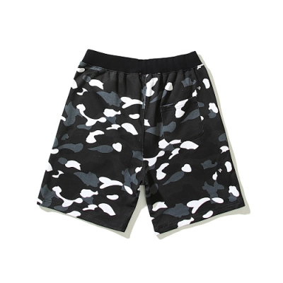 EM Sneakers BAPE City Shark Camo Sweat Shorts Black #505 02