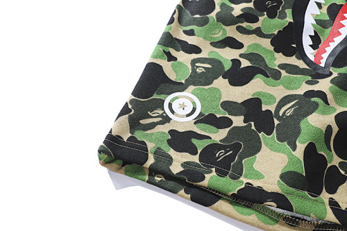 EM Sneakers BAPE Classic Camouflage Shark Shorts #8669 Green