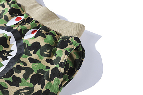 EM Sneakers BAPE Classic Camouflage Shark Shorts #8669 Green