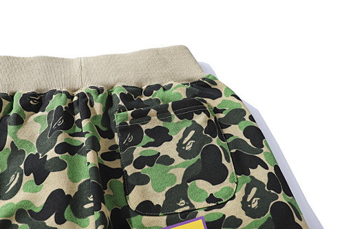 EM Sneakers BAPE Classic Camouflage Shark Shorts #8669 Green