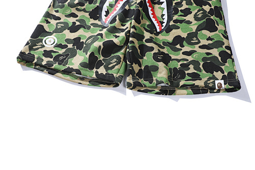 EM Sneakers BAPE Classic Camouflage Shark Shorts #8669 Green