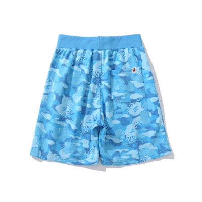 EM Sneakers BAPE Fire Camo Sweat Shorts Blue #8711 02