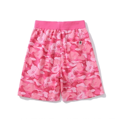 EM Sneakers BAPE Fire Camo Sweat Shorts Pink #8711 02