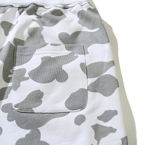 EM Sneakers BAPE Shark Camouflage Black and White Patchwork Shorts #507