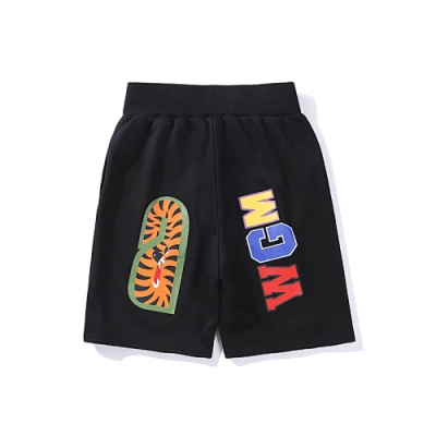 EM Sneakers BAPE Shark Wide Sweat Shorts Black 02