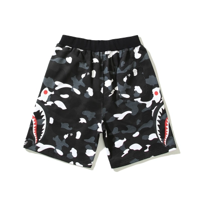 EM Sneakers BAPE City Camo Shark Sweat Shorts Black #8008 02