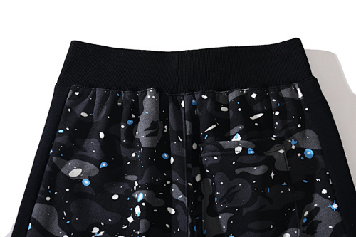 EM Sneakers BAPE Space Camo Wide Sweatshort #8713 White /Black