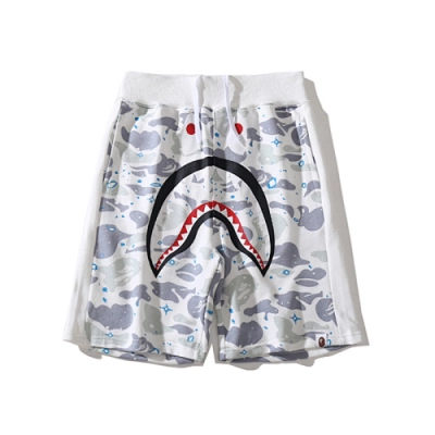 EM Sneakers BAPE Space Camo Wide Sweatshort #8713 White /Black 02