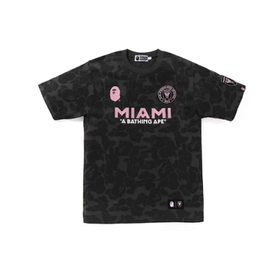 EM Sneakers BAPE x Inter Miami CF Camo T-Shirt & Shorts Sets Black 02
