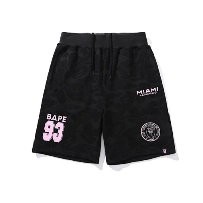 EM Sneakers BAPE x Inter Miami CF Sweatshort Black 01