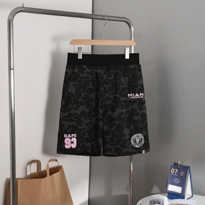 EM Sneakers BAPE x Inter Miami CF Sweatshort Black 02