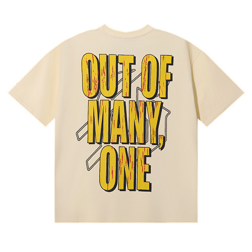 EM Sneakers Godspeed Astronaut Robot Print T-shirt #7031 Black /White /Apricot