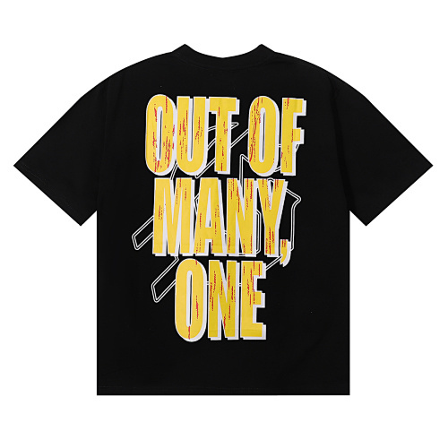 EM Sneakers Godspeed Astronaut Robot Print T-shirt #7031 Black /White /Apricot