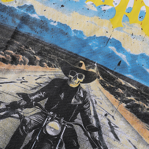 EM Sneakers Godspeed Knight Rose Print T-Shirt #7027 Black /White