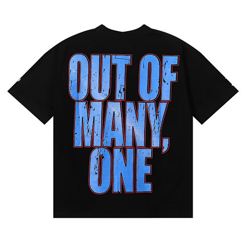 EM Sneakers GodSpeech Skull Print T-Shirt #7028 Black /White /Blue /Apricot