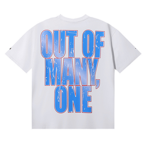 EM Sneakers GodSpeech Skull Print T-Shirt #7028 Black /White /Blue /Apricot