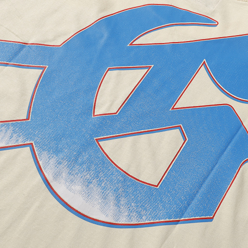 EM Sneakers Godspeed Rugby Player Print T-Shirt #7033 Black /Apricot