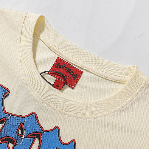 EM Sneakers Godspeed Rugby Player Print T-Shirt #7033 Black /Apricot