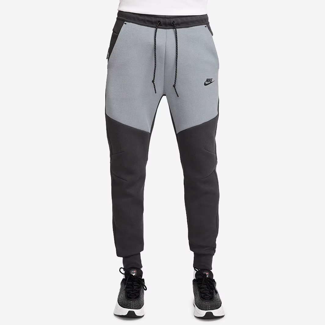 EM Sneakers Nike Tech Fleece Windrunner Full Zip Hoodie & Joggers Set Anthracite Cool Grey Black