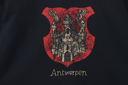 EM Sneakers Balenciaga 24SS Castle Print Distressed Short-Sleeve T-Shirt Black