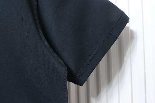 EM Sneakers Balenciaga 24SS Castle Print Distressed Short-Sleeve T-Shirt Black