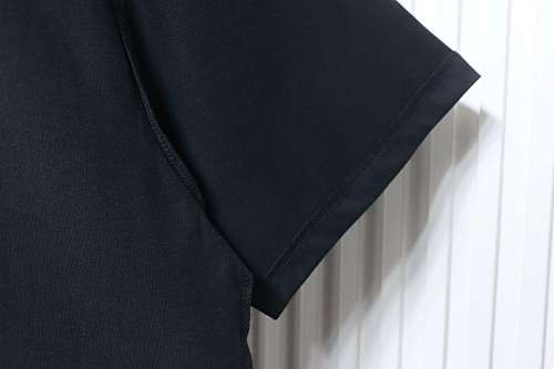 EM Sneakers Balenciaga 24SS Inverted Letter Overlapping Embroidered T-shirt Black