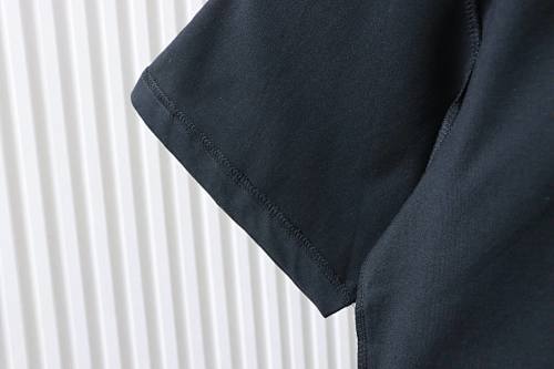 EM Sneakers Balenciaga 24SS Inverted Letter Overlapping Embroidered T-shirt Black