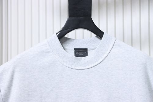 EM Sneakers Balenciaga 24SS Inverted Letter Overlapping Embroidered T-shirt White