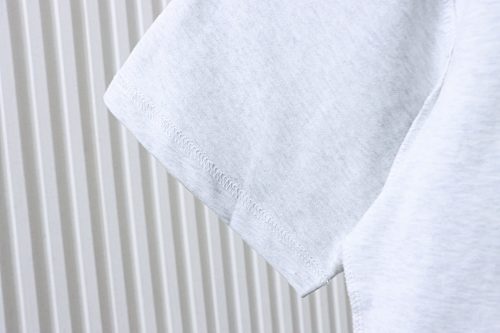 EM Sneakers Balenciaga 24SS Inverted Letter Overlapping Embroidered T-shirt White