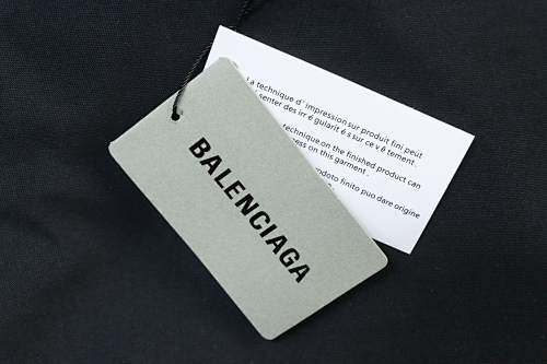 EM Sneakers Balenciaga 24SS New Arrival No Logo Crack Print T-Shirt Black