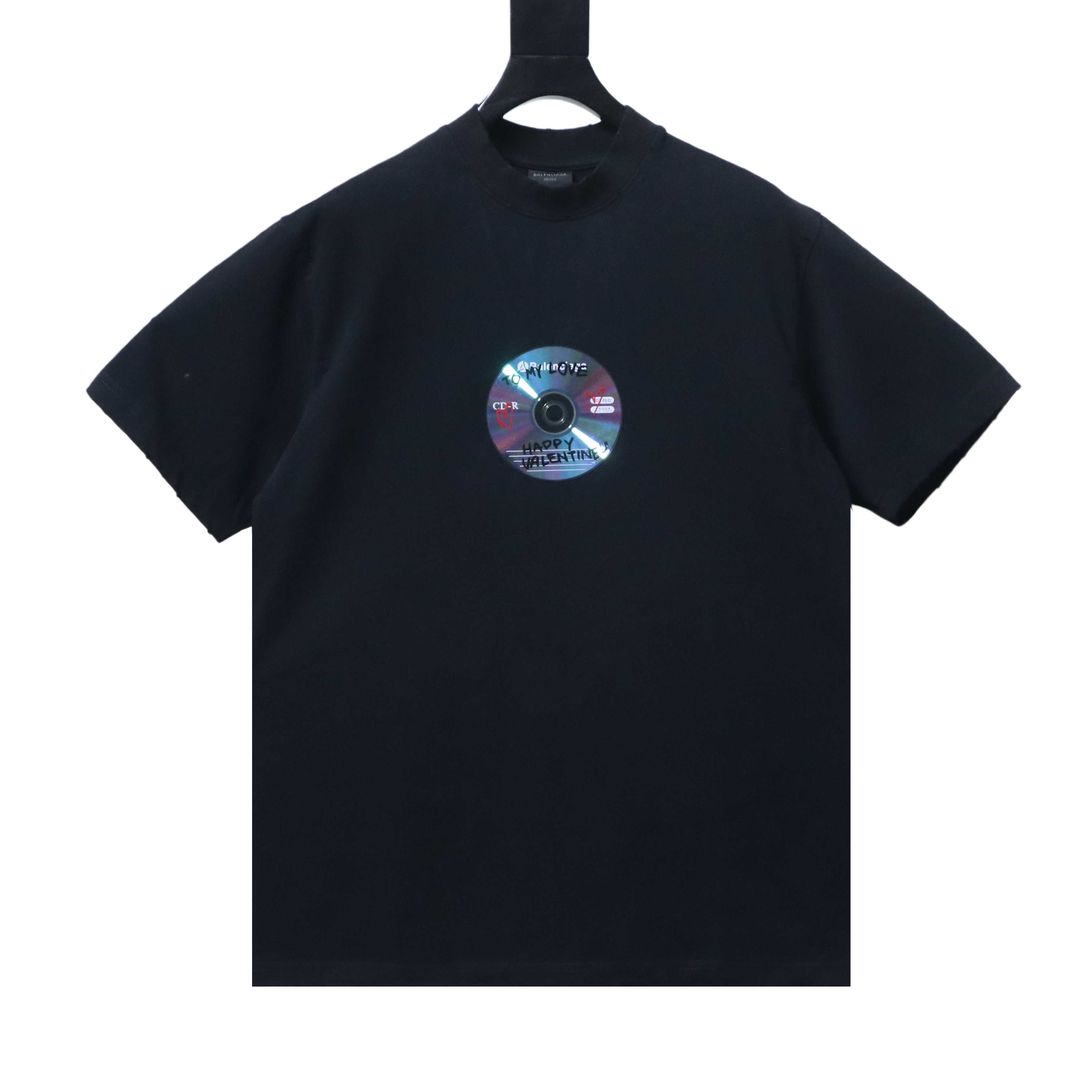 EM Sneakers Balenciaga 24SS Valentine's Day Limited Edition CD T-shirt Black